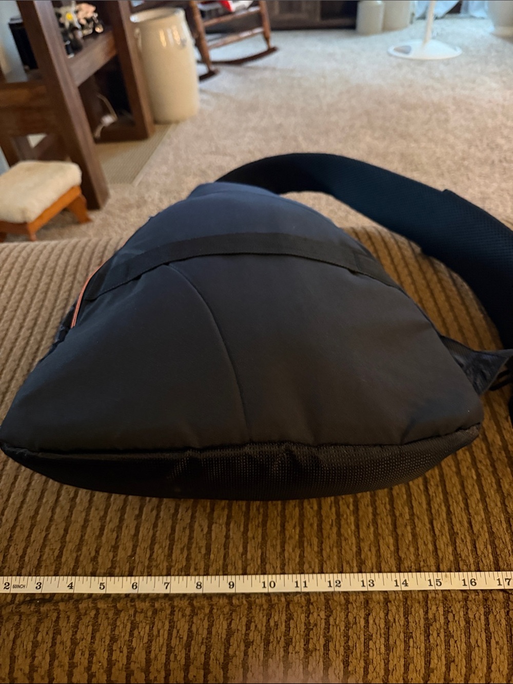 Harley-Davidson Gray Sling Backpack with Orange Trim - Picture 7 of 9